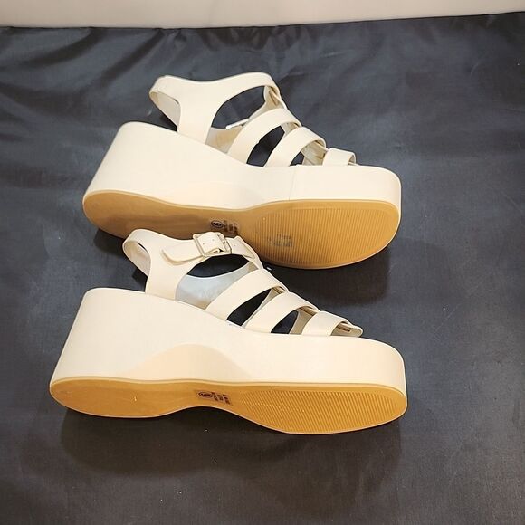 BRAND NEW SODA KARBIE-S WEDGE OPEN TOE MULTI-STRAP PLATFORM SANDALS G1 - Picture 10 of 16